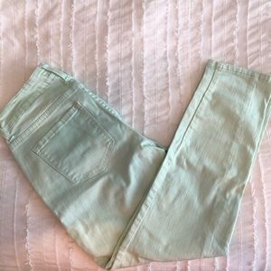 NYDJ mint green ankle jeans